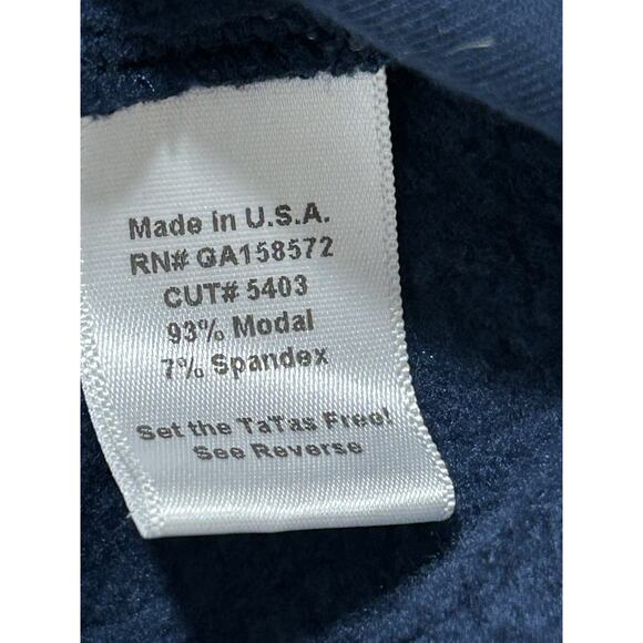 JJ Winks Size L Sweater Weather Navy Blue Women's Built in Bra - Picture 8 of 11